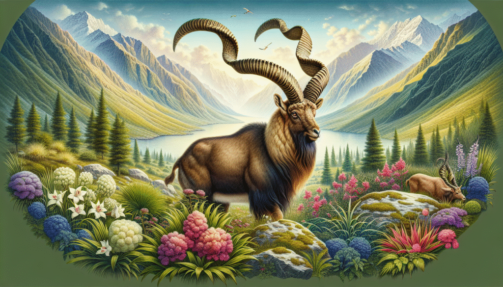 Wildlife Vignettes-Fascinating Nature-Markhor