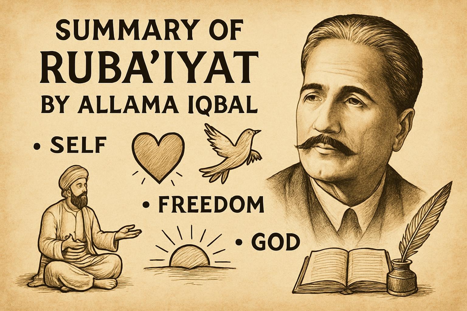 Summary of Ruba'iyat by Allama